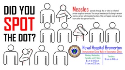 Spot the Dot - Measles Vaccination Recommended at NHB