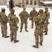 BG Blanchard visits service members during a snow storm in DC