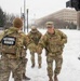 BG Blanchard visits service members during a snow storm in DC