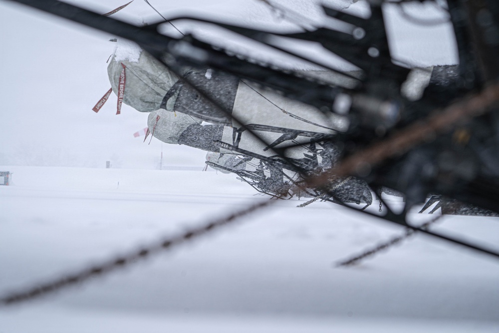12th CAB Experiences Heavy Snowfall at Katterbach Army Airfield