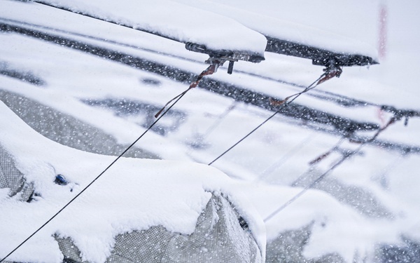 12th CAB Experiences Heavy Snowfall at Katterbach Army Airfield