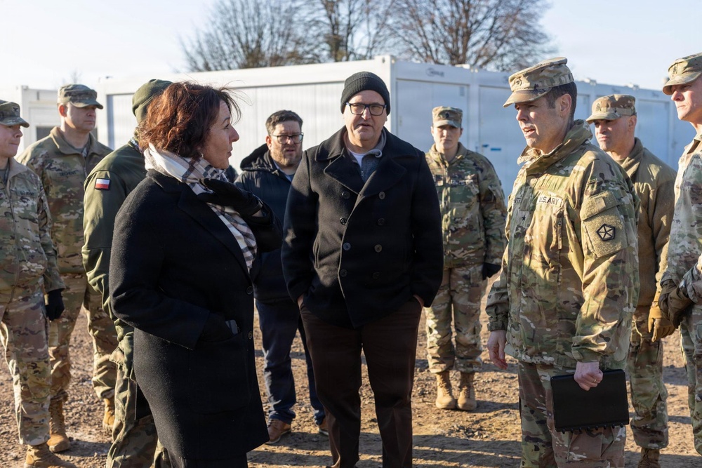USAG Poland and 3rd Infantry Division host V Corps BG Mountford to improve Soldier readiness