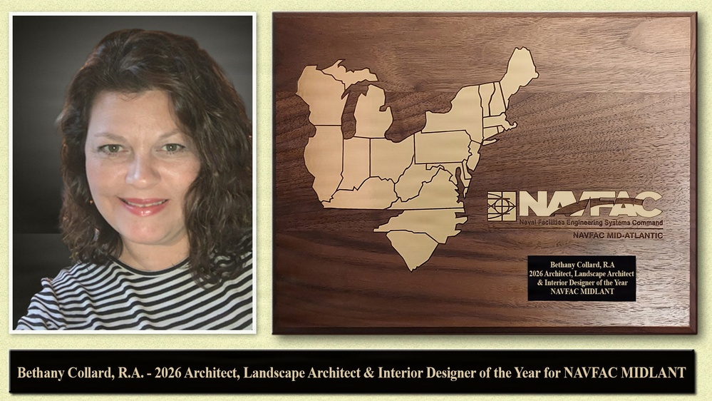 NAVFAC MIDLANT announces its 2026 Project Manager and Architect, Landscape Architect &amp; Interior Designer of the Year awardees
