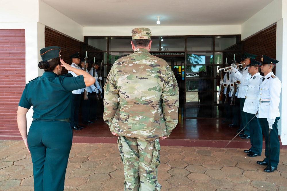 Massachusetts National Guard Adjutant General visits Paraguay’s NCO academy
