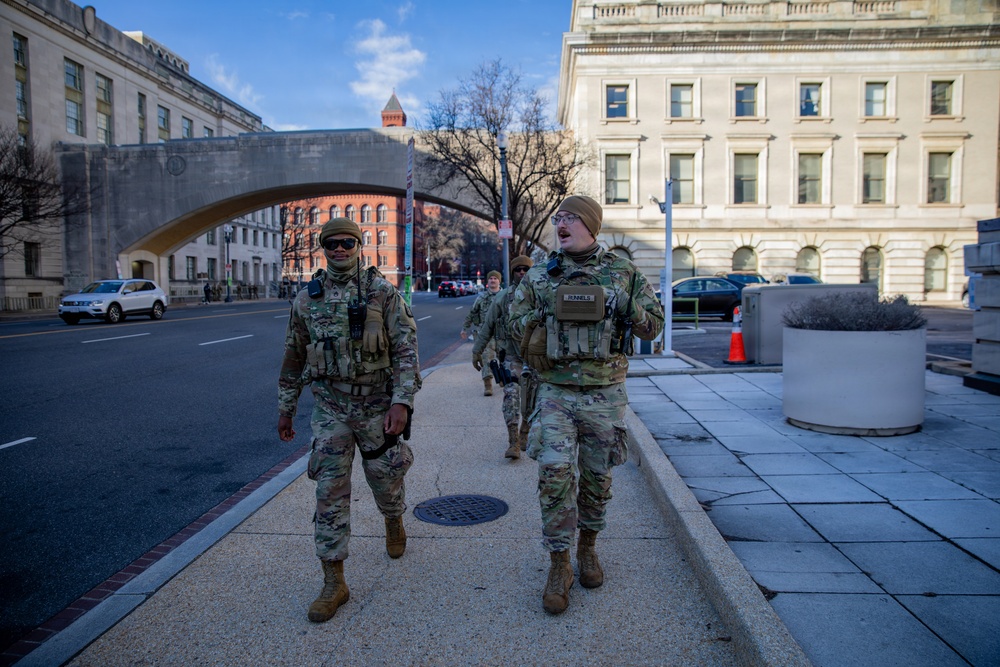 Mississippi National Guard service members join a dignified escort in Washington, D.C.