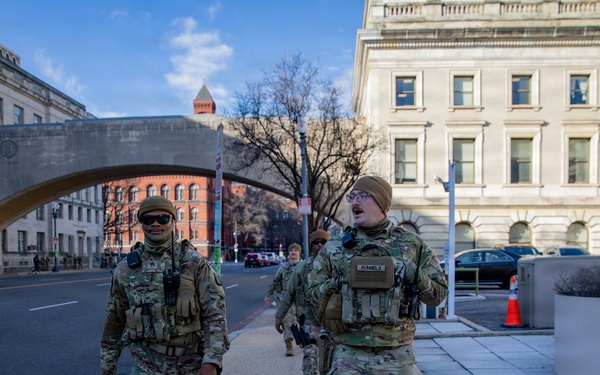 Mississippi National Guard service members join a dignified escort in Washington, D.C.