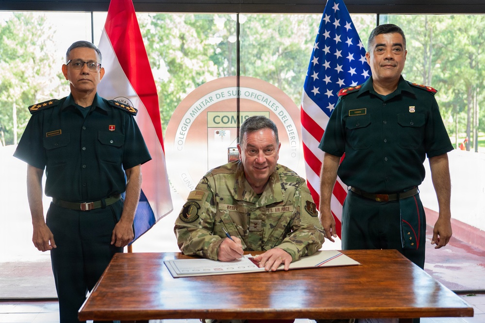 Massachusetts National Guard Adjutant General visits Paraguay’s NCO academy