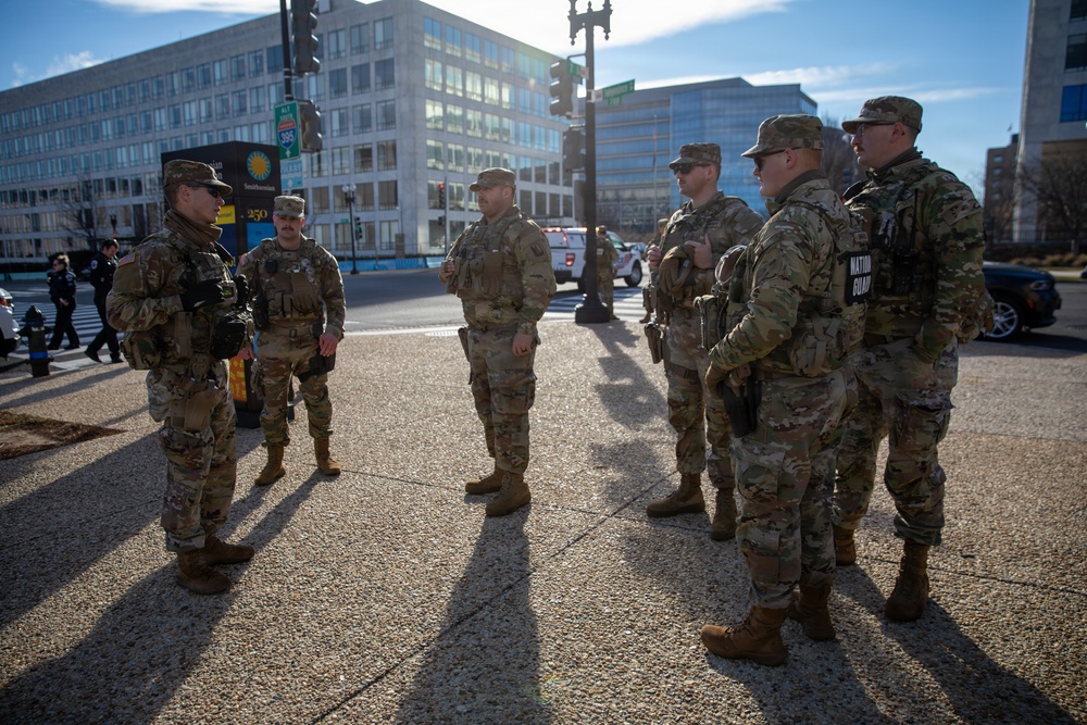 Mississippi National Guard service members join a dignified escort in Washington, D.C.