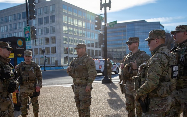 Mississippi National Guard service members join a dignified escort in Washington, D.C.