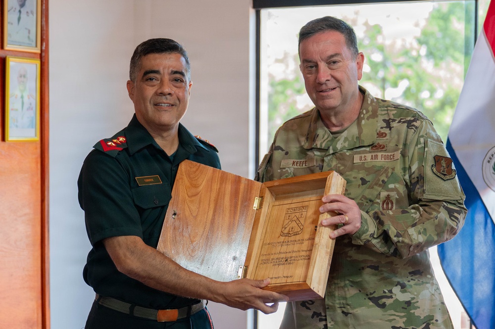 Massachusetts National Guard Adjutant General visits Paraguay’s NCO academy