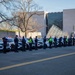 Metropolitan Police Department Officers join a dignified escort in Washington, D.C.