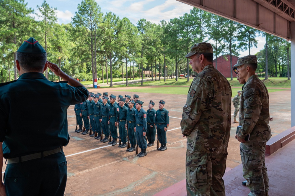 Massachusetts National Guard Adjutant General visits Paraguay’s NCO academy