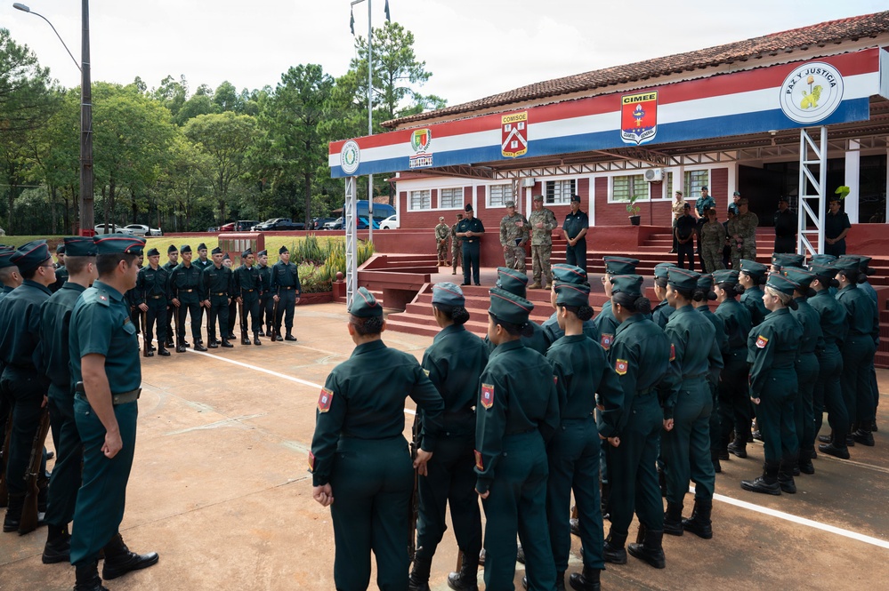 Massachusetts National Guard Adjutant General visits Paraguay’s NCO academy