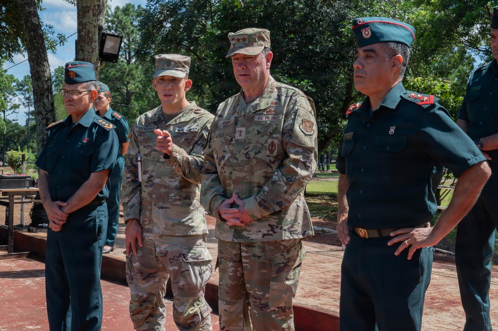 Massachusetts National Guard Adjutant General visits Paraguay’s NCO academy
