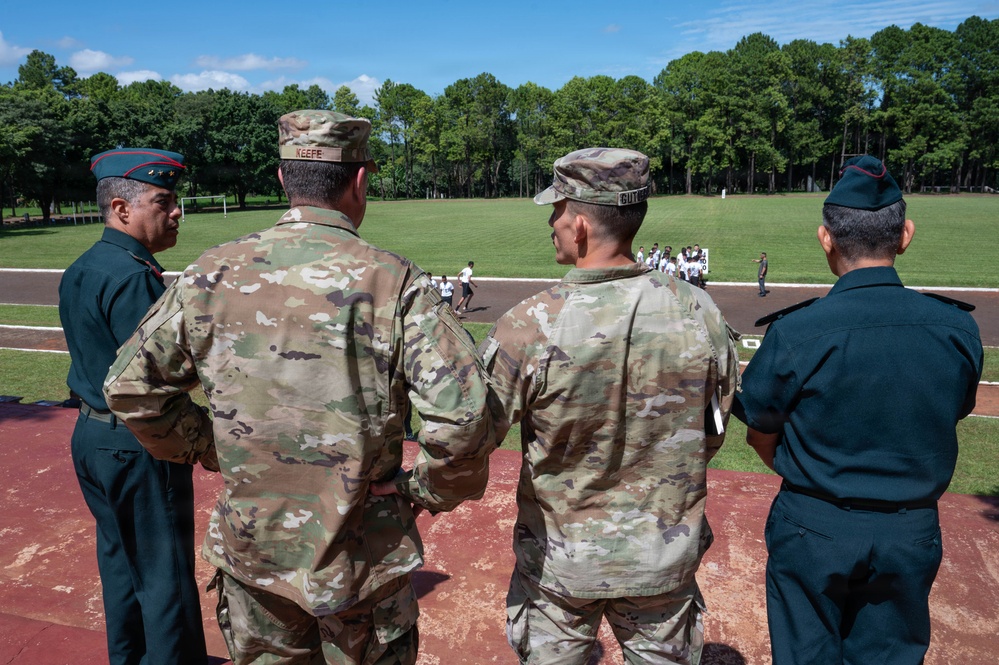 Massachusetts National Guard Adjutant General visits Paraguay’s NCO academy