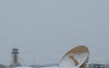 Winter weather covers 174th Attack Wing flight line