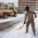 Maryland Army National Guard Cadet Deandre Wright Shovels Snow to Free Civilians’ Cars