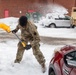 Maryland Army National Guard Cadet Deandre Wright Shovels Snow to Free Civilians’ Cars