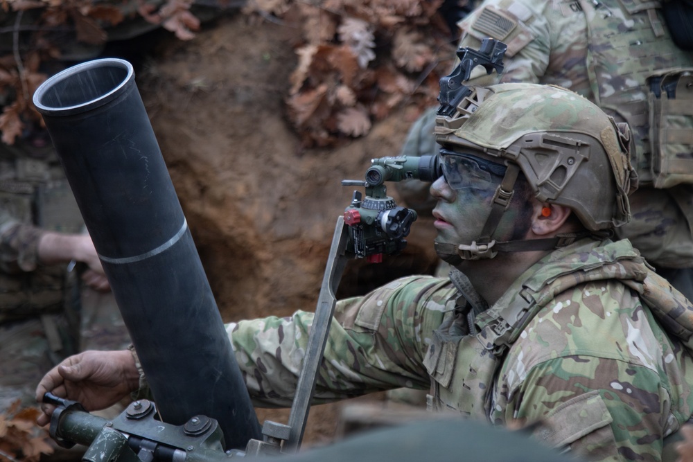 1st Infantry Division Conducts a Combined Arms Live Fire Exercise at Novo Selo Training Area