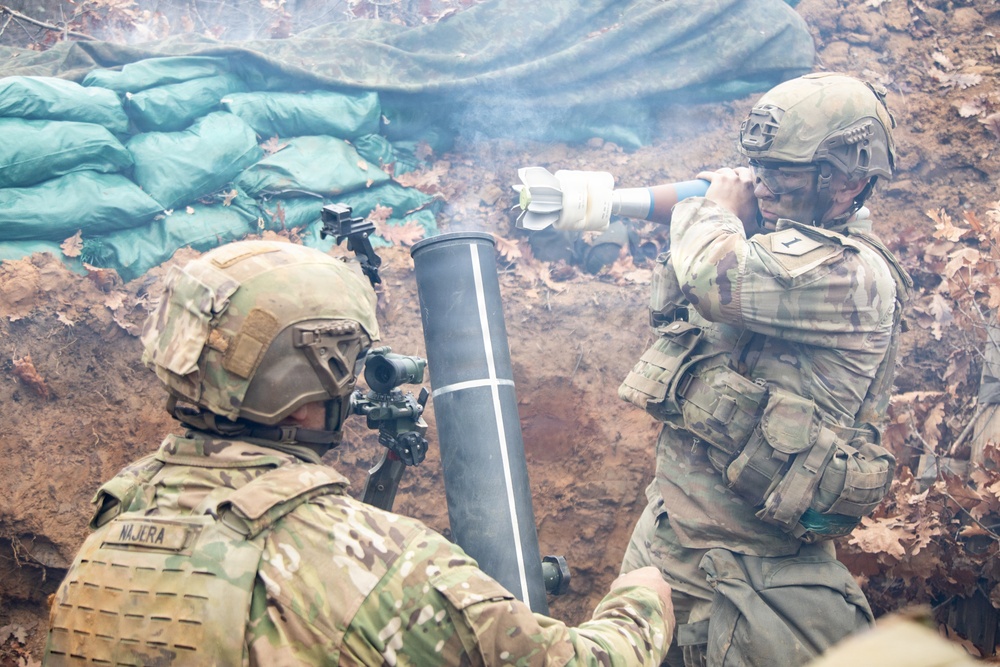 1st Infantry Division Conducts a Combined Arms Live Fire Exercise at Novo Selo Training Area
