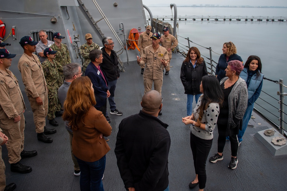 SDMAC Leaders Tour USS Jack H. Lucas