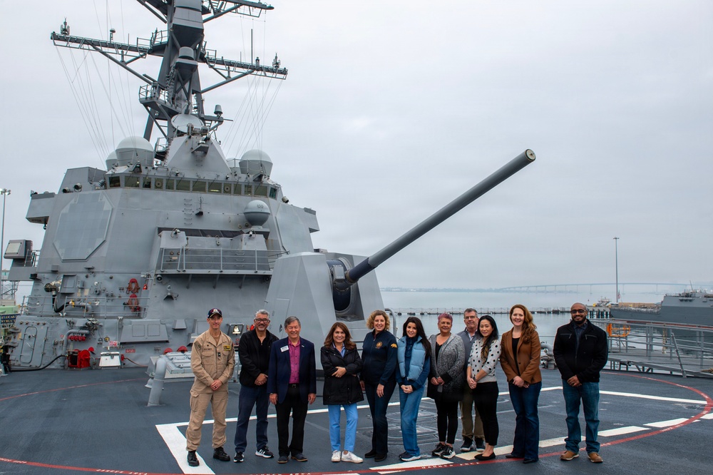 SDMAC Leaders Tour USS Jack H. Lucas