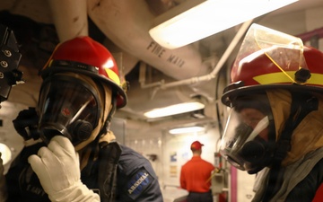 USS Roosevelt (DDG 80) Conducts DCTT Drill in the Mediterranean Sea