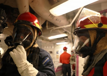 USS Roosevelt (DDG 80) Conducts DCTT Drill in the Mediterranean Sea