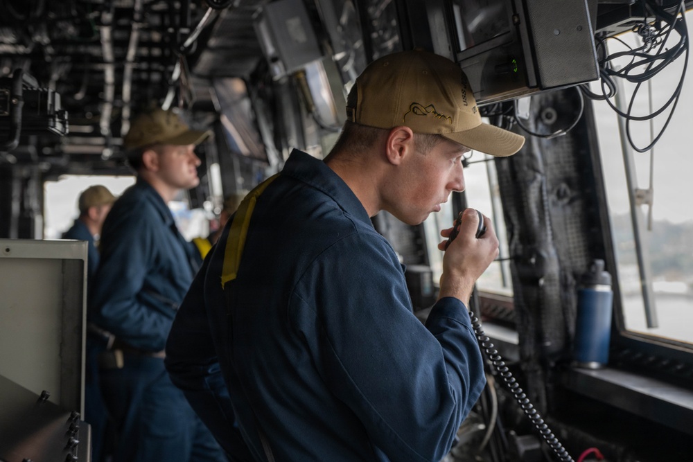 USS John P. Murtha (LPD 26) departs San Diego