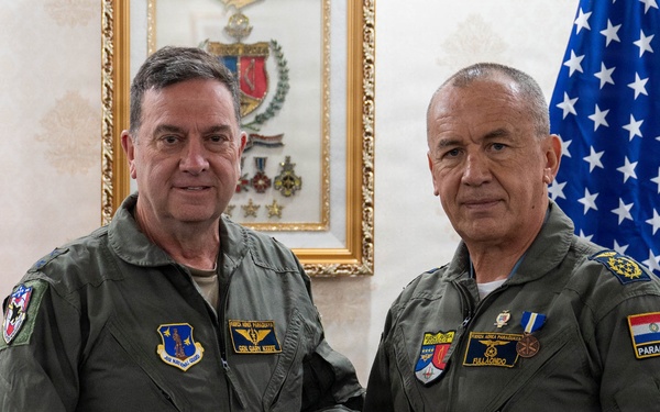 Massachusetts National Guard Adjutant General meets with Paraguayan Air Force Commander