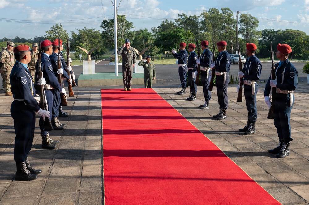 Massachusetts National Guard Adjutant General meets with Paraguayan Air Force Commander