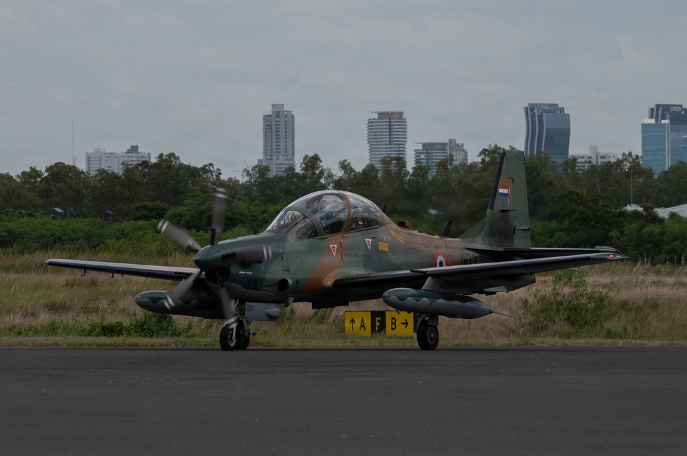 Massachusetts National Guard Adjutant General takes familiarization flight with Paraguayan Air Force