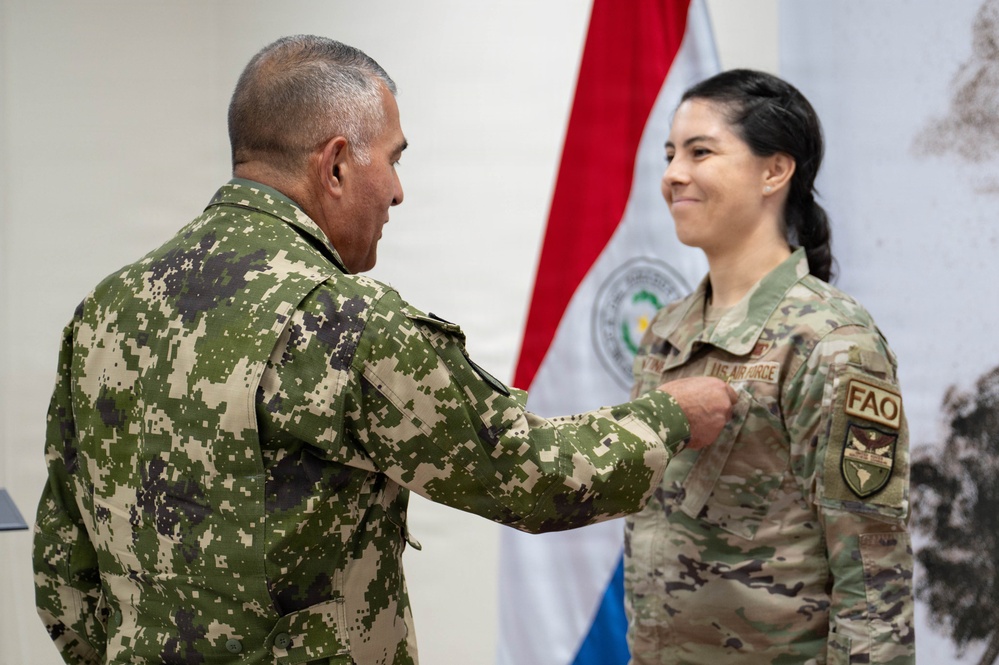 Massachusetts National Guard attends awards ceremony with Paraguayan Armed Forces