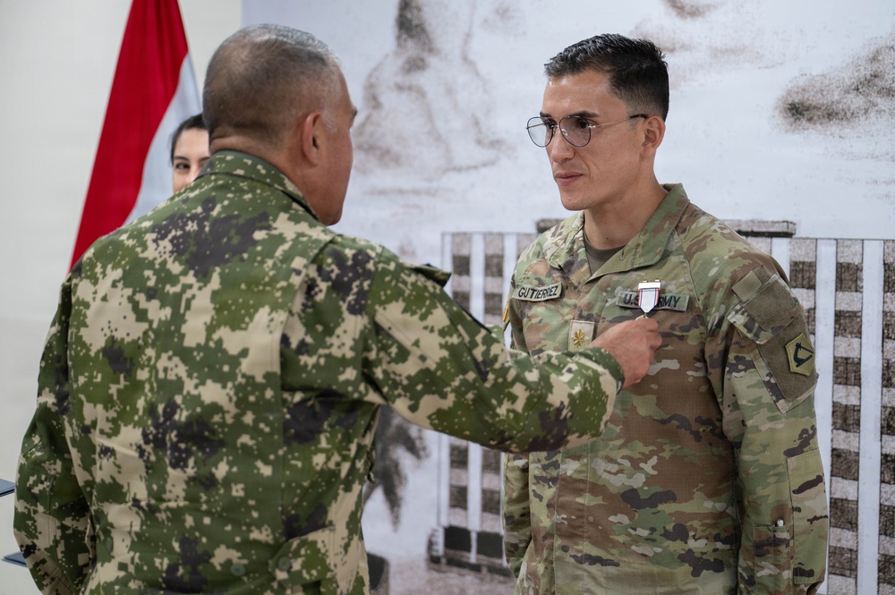 Massachusetts National Guard attends awards ceremony with Paraguayan Armed Forces