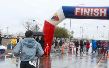Iron Will: Fort Bliss community braves rain for FMWR half marathon, health fair
