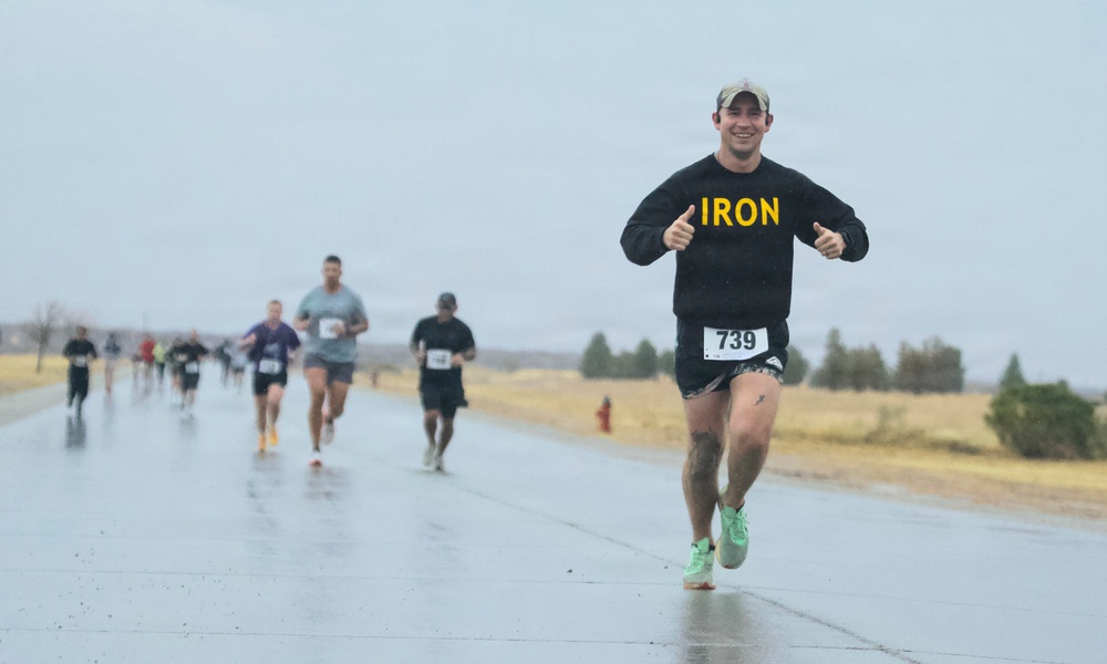 Iron Will: Fort Bliss community braves rain for FMWR half marathon, health fair