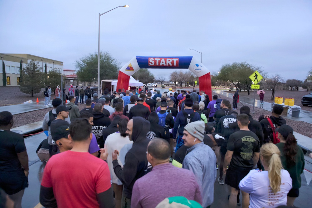 Iron Will: Fort Bliss community braves rain for FMWR half marathon, health fair