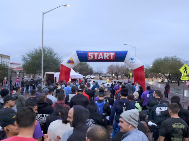 Iron Will: Fort Bliss community braves rain for FMWR half marathon, health fair