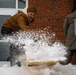 Security Battalion gathers Volunteers to Clear Snow from Barracks