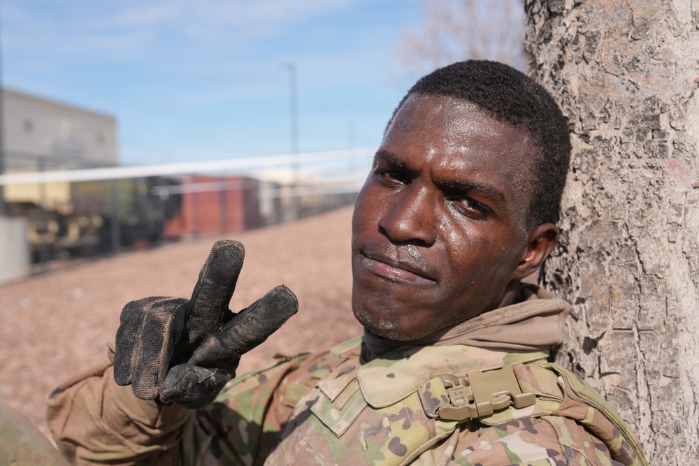 Mission Accomplished: 1st Armored Division Soldier Completes E3B Physical Assessment