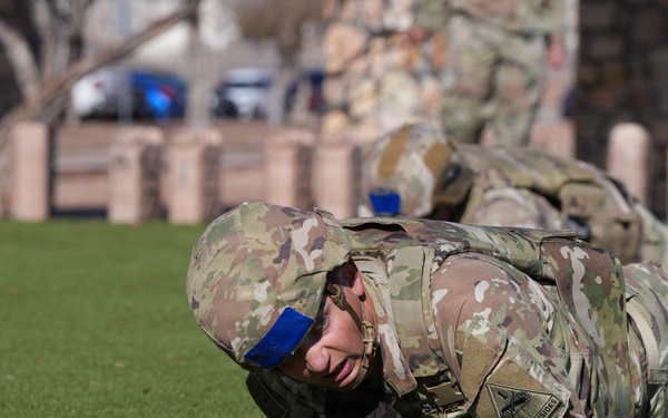 Staying Low: Candidates Navigate Low Crawl During E3B Assessment