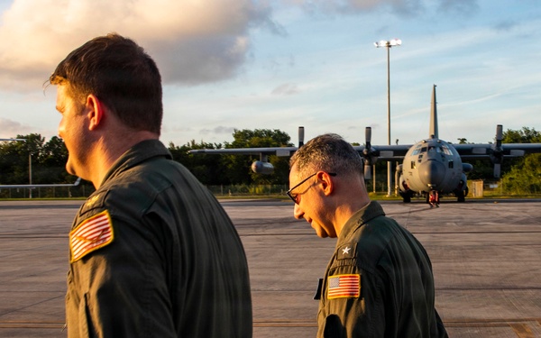 Commander, CSG-12, Visits Forward Operating Base Vaughn, Puerto Rico