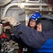 Ronald Reagan Sailors and Contractors Carry Out Maintenance