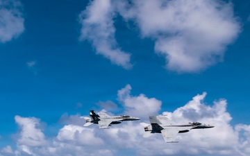 CVW-8 Aerial Change of Command Ceremony