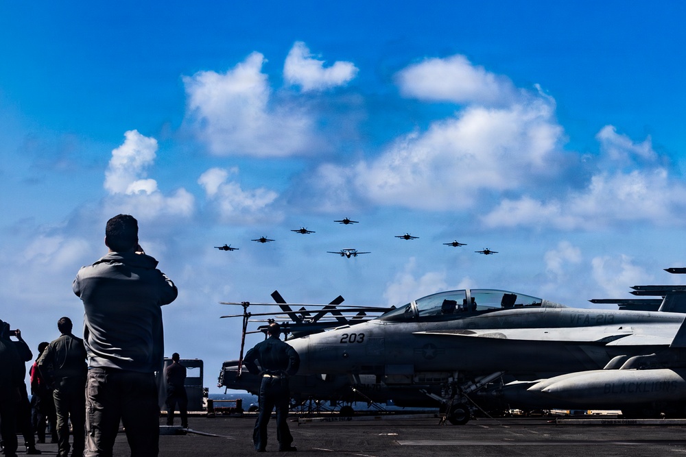 CVW-8 Aerial Change of Command Ceremony