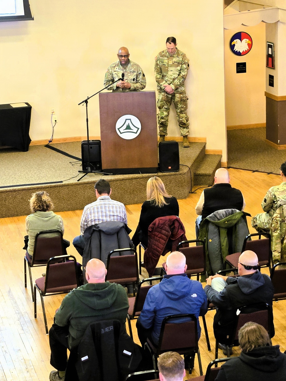 U.S. Army Garrison-Fort McCoy leaders hold first town hall for workforce of 2026