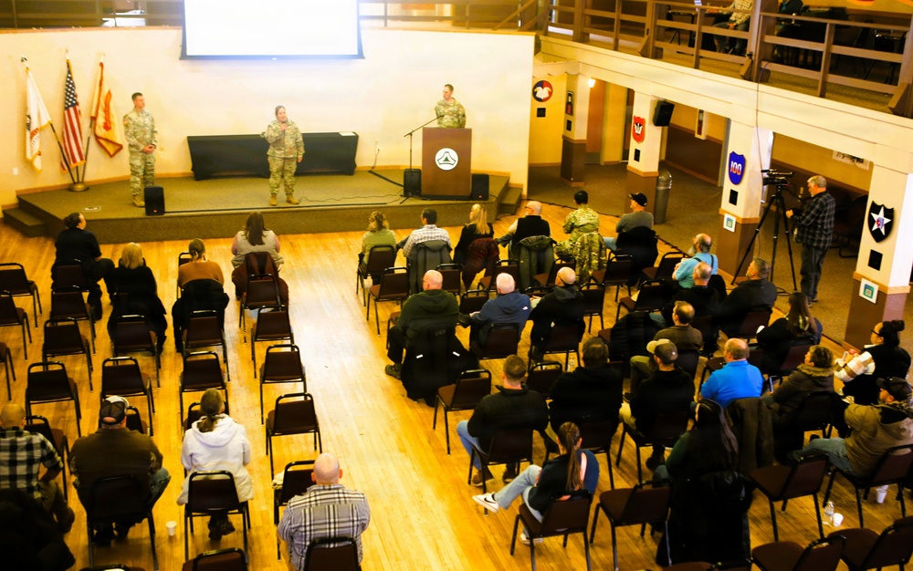 U.S. Army Garrison-Fort McCoy leaders hold first town hall for workforce of 2026