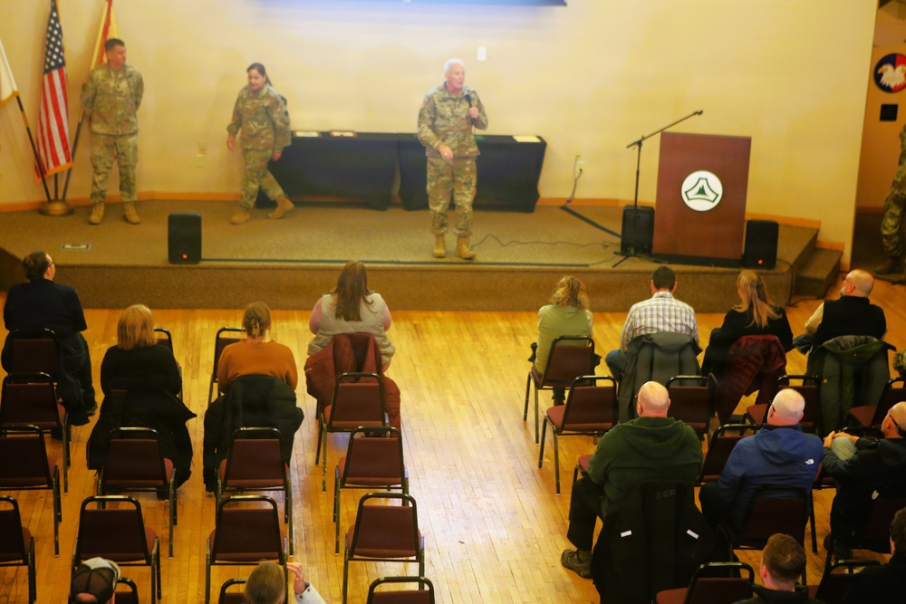 U.S. Army Garrison-Fort McCoy leaders hold first town hall for workforce of 2026