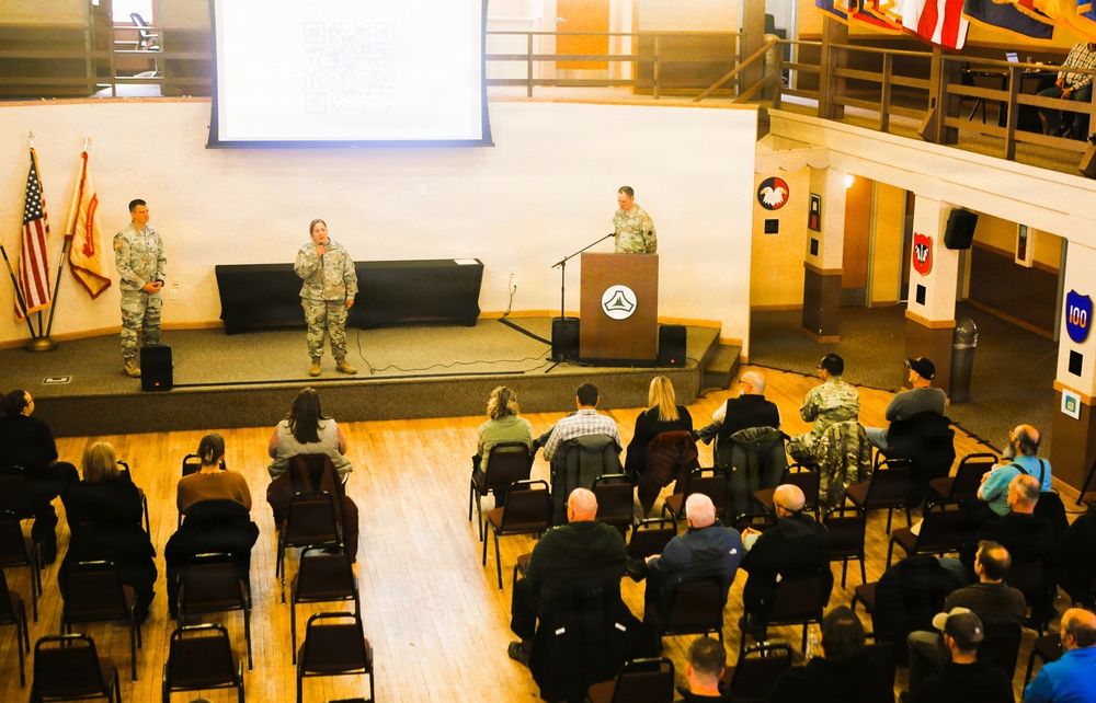 U.S. Army Garrison-Fort McCoy leaders hold first town hall for workforce of 2026
