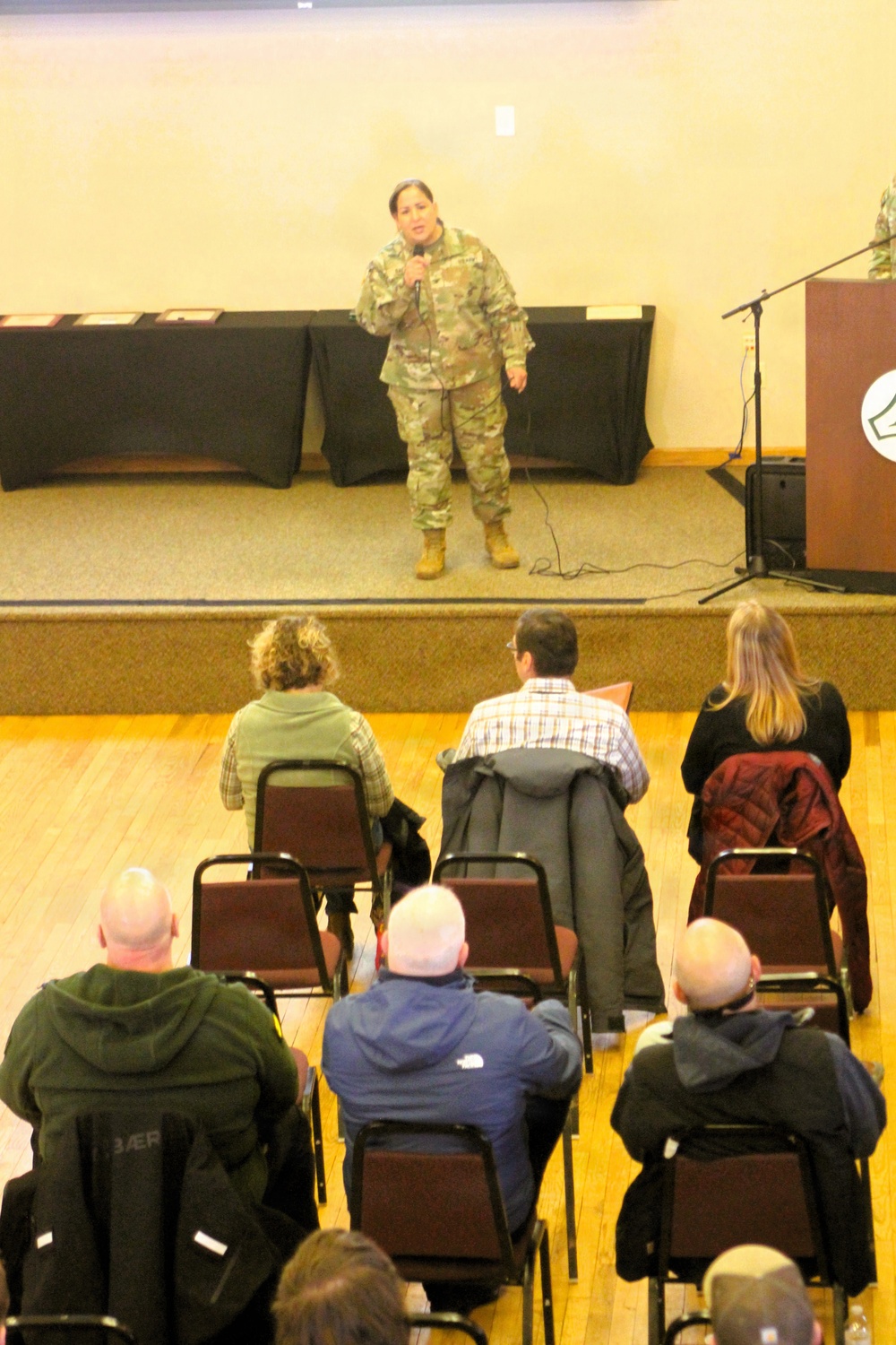 U.S. Army Garrison-Fort McCoy leaders hold first town hall for workforce of 2026